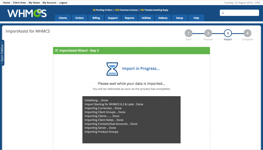 ImportAssist For WHMCS 7 数据库导入助手